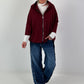 Light jacket with hood - bordeaux