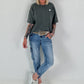 Sweater stone washed  - anthrazit