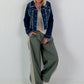 Fringed Denim Jacket - denim