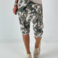 Kurze Baggy Camouflage Look - khaki-beige-mehrfarbig
