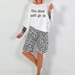 Oversized Shirt Show Must Go On - weiss