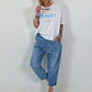 Oversized Shirt Sunset - white