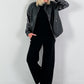 Knit trousers model "Weave&amp;Wear" - black