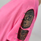 Shirt mit Nieten und Cut-Outs - neonpink