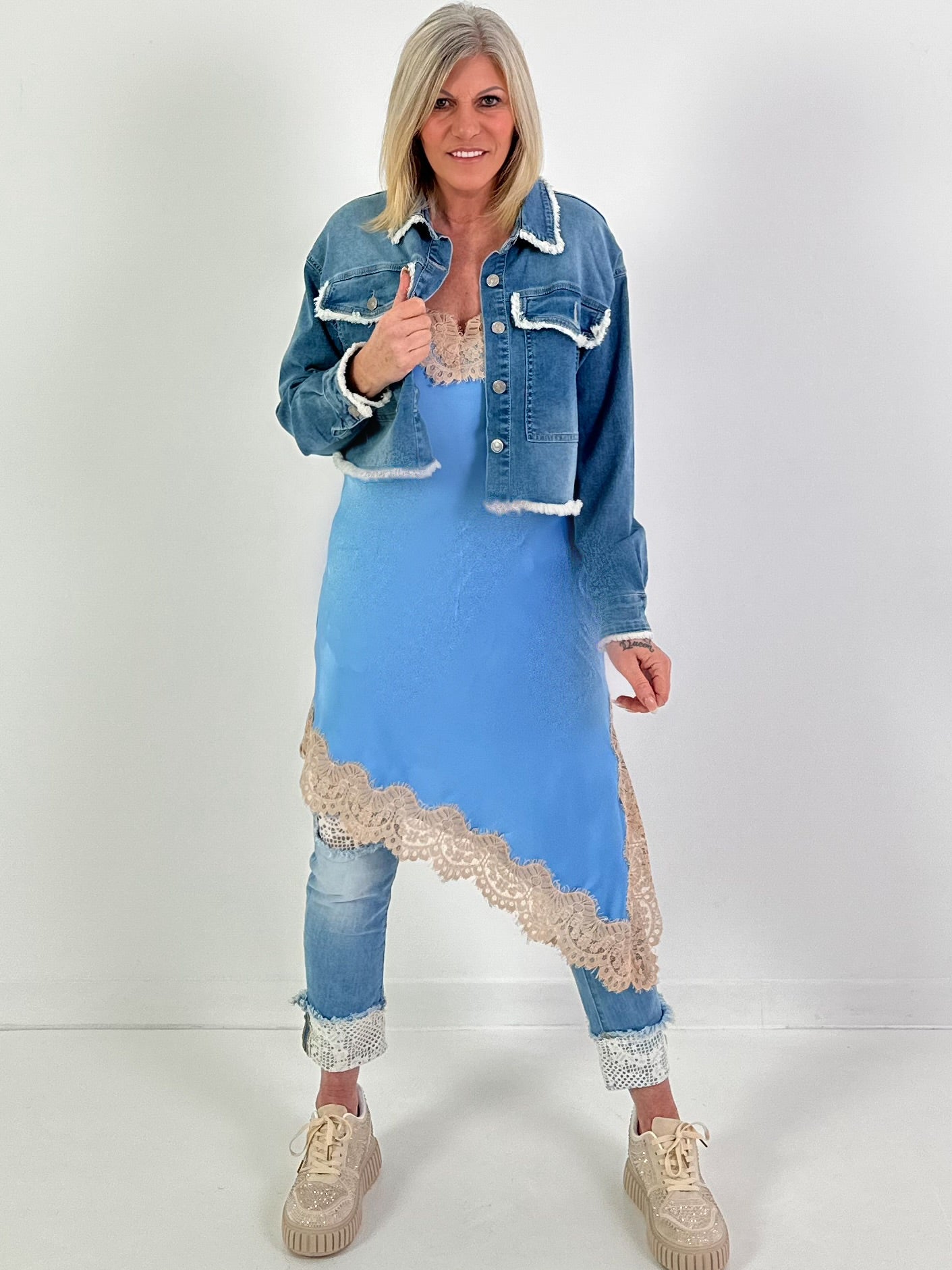 Denim jacket, model "Urban Wildcut" - denim