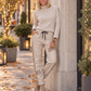 Basic Rollkragenpullover - beige
