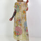 Knitted dress with lurex and sun print - multicoloured