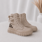 High Sneaker in Wildleder-Optik  - beige-leo