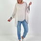 Silk Tunic with Integrated Underlayer Top - beige
