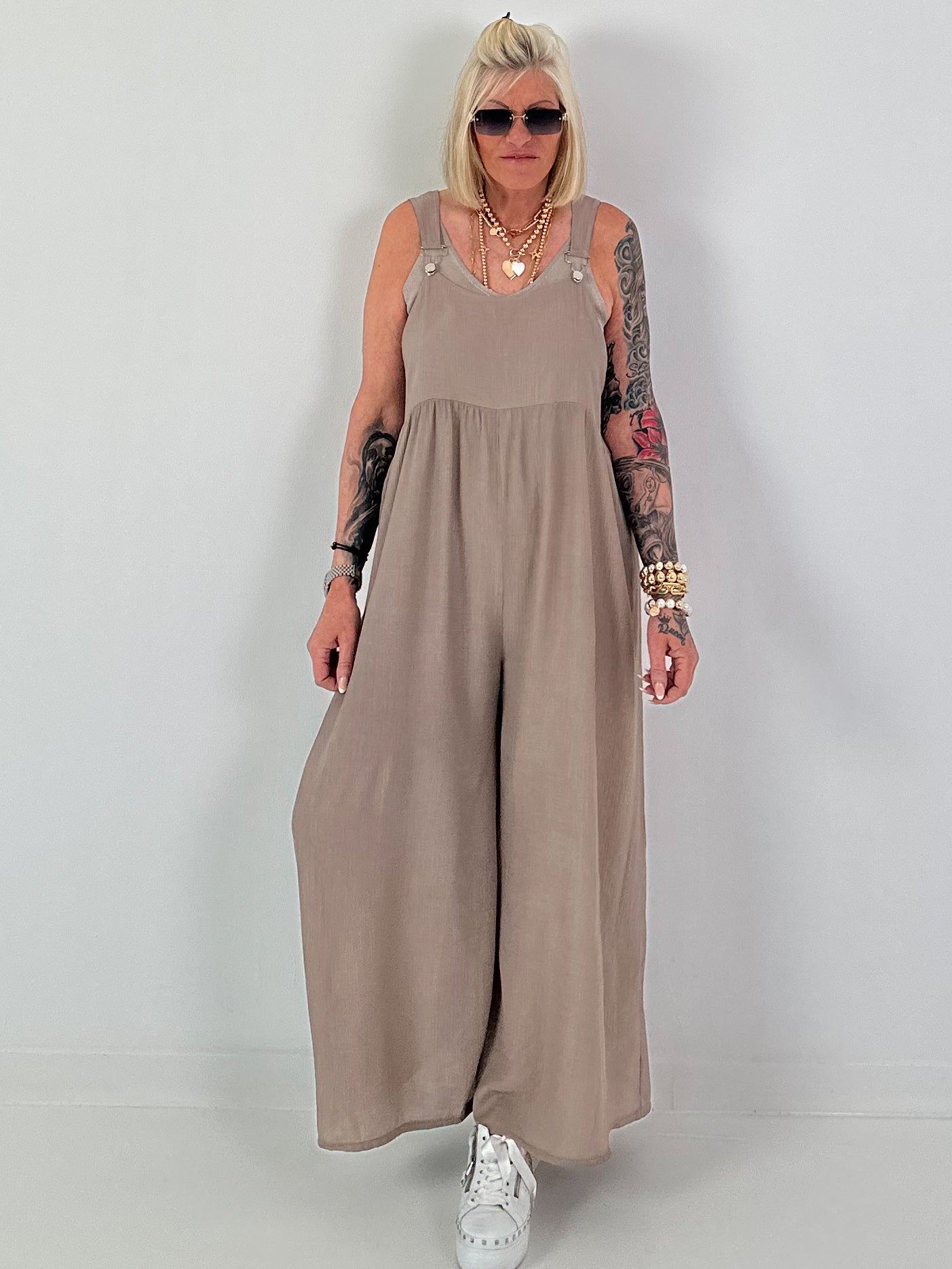 Feinstricktop - taupe