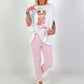 T-Shirt Fashion Girls - weiss-rosa