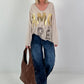 Oversized Shirt Amore - beige