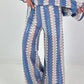 Häkelhose mit Muster - blau-türkis-mehrfarbig