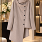 Stylischer asymmetrischer Blazer - taupe