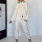 Strickjacke im Leo-Style - ecru-beige
