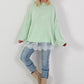 Pullover Modell "Feather Touch" - mint