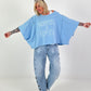 Oversized T-shirt Normal is Boring - lichtblauw
