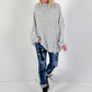 Oversized sweater model "Snuggle Arctic" - light gray