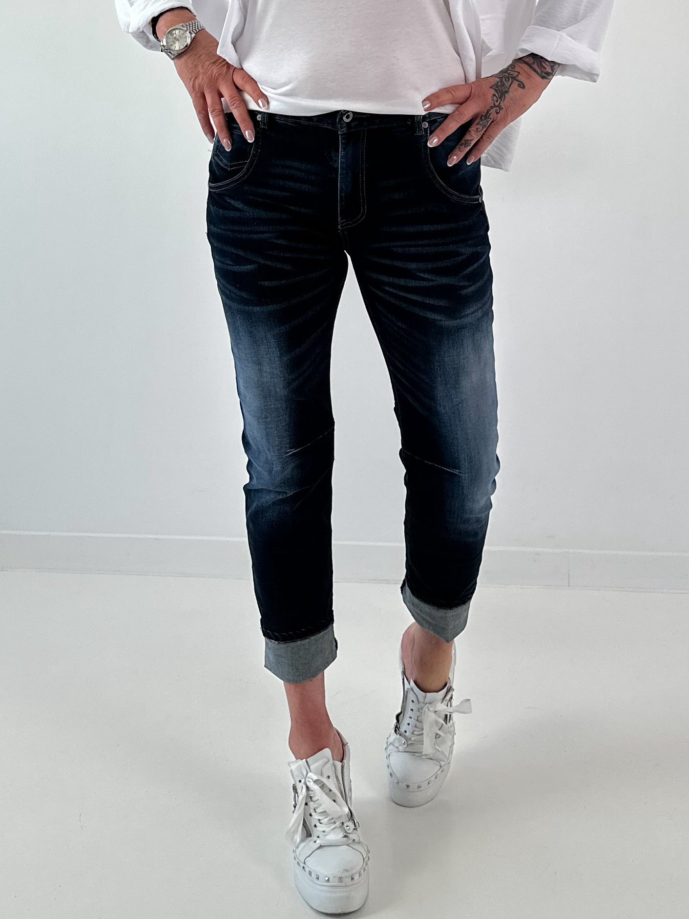 Jeans Hose mit besonderer Waschung  - denim