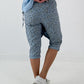 Stylische Hose mit Überwurf im Knit-Look - jeansblau
