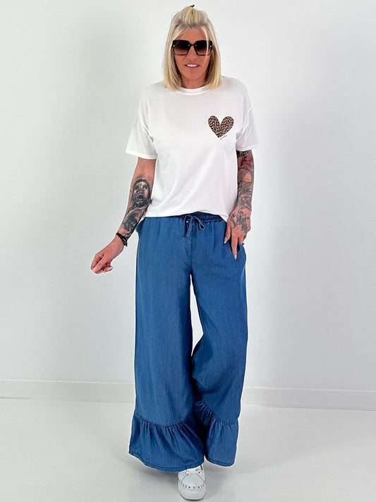 T-Shirt Amour Leo - weiss-beige
