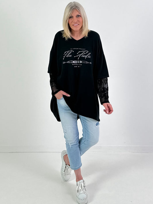 Shirt Modell "Soft Spark" - schwarz