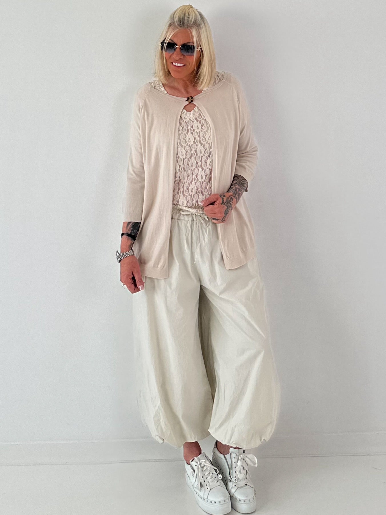 Ballon Hose  -beige