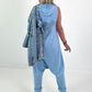 Jumpsuit Peace - hellblau