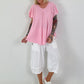 Light Structured T-Shirt - pink