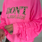 Sweater Don´t Look Back  - neonpink-leo