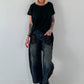 Oversized T-shirt - black