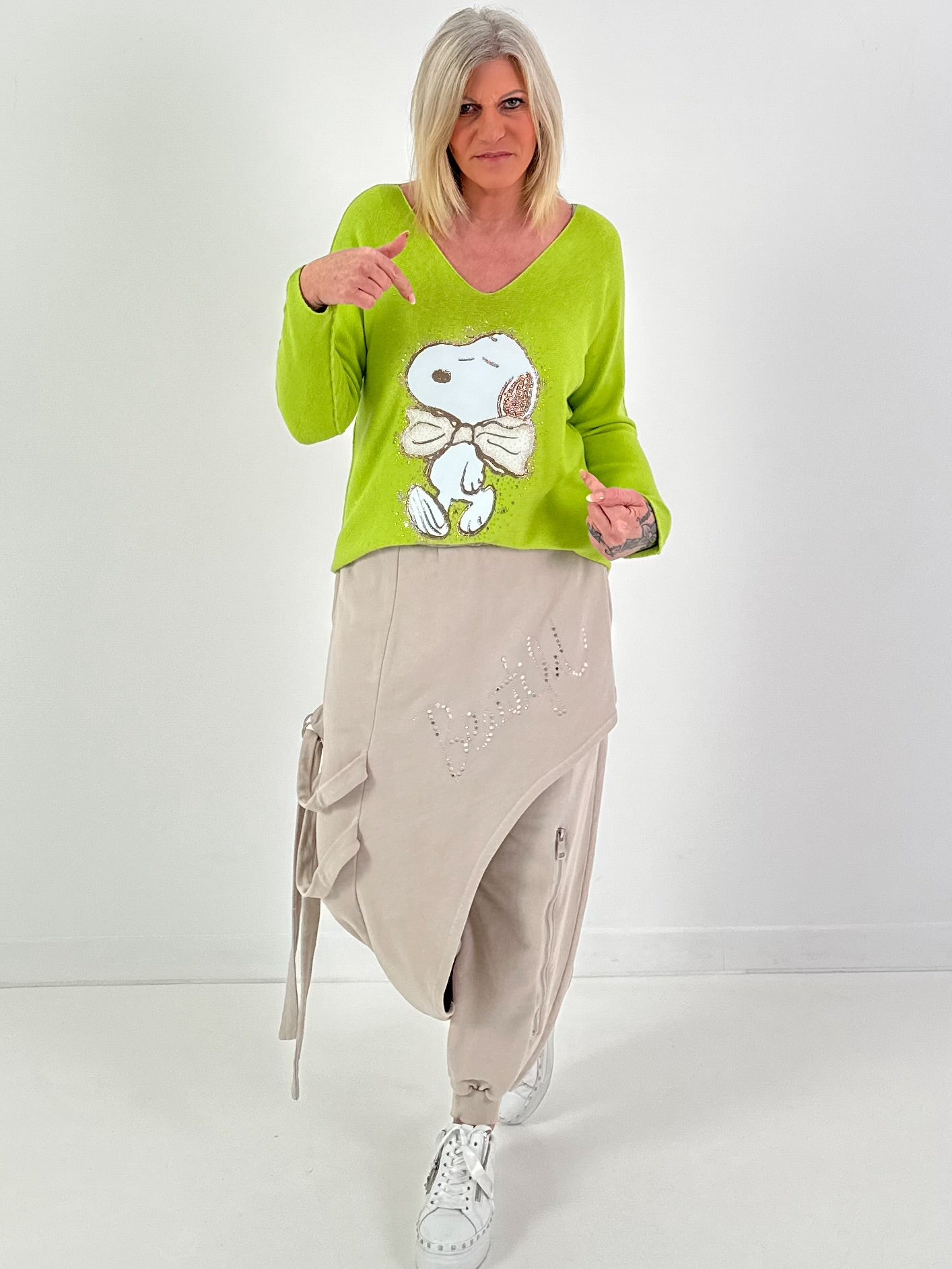 Trui model "Cozy Cutie" - groen