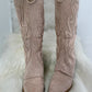 Cowboy Boots - Beige