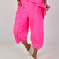 Lässige Sweathose mit Ösendetails - neonpink
