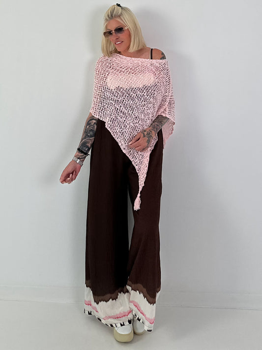 Summer poncho - pink
