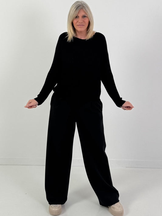 Pullover Modell "Light Essence" - schwarz