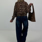 Blouse jacket with leopard print - leopard - multicolored