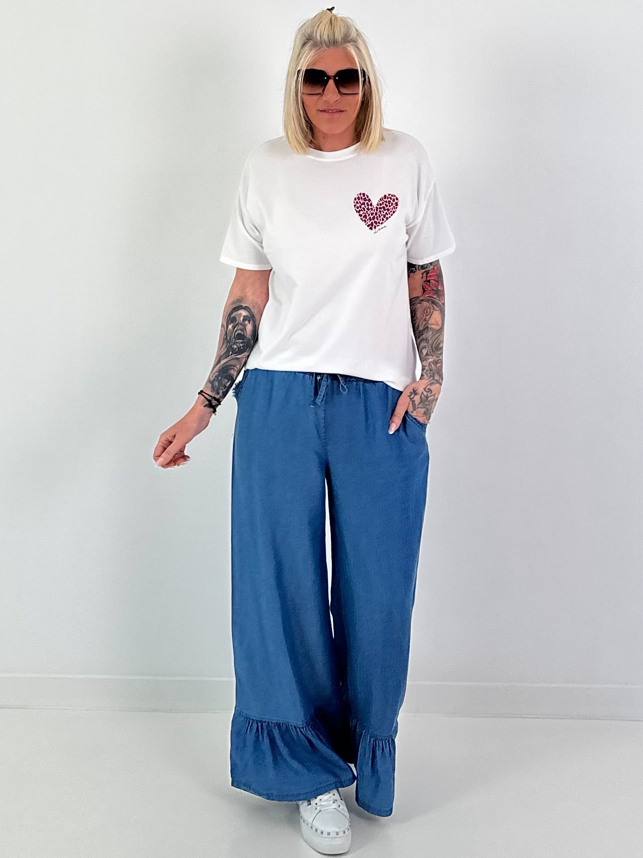 T-Shirt Amour Leo - white-rose