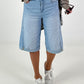 Bermuda jeans - lightdenim