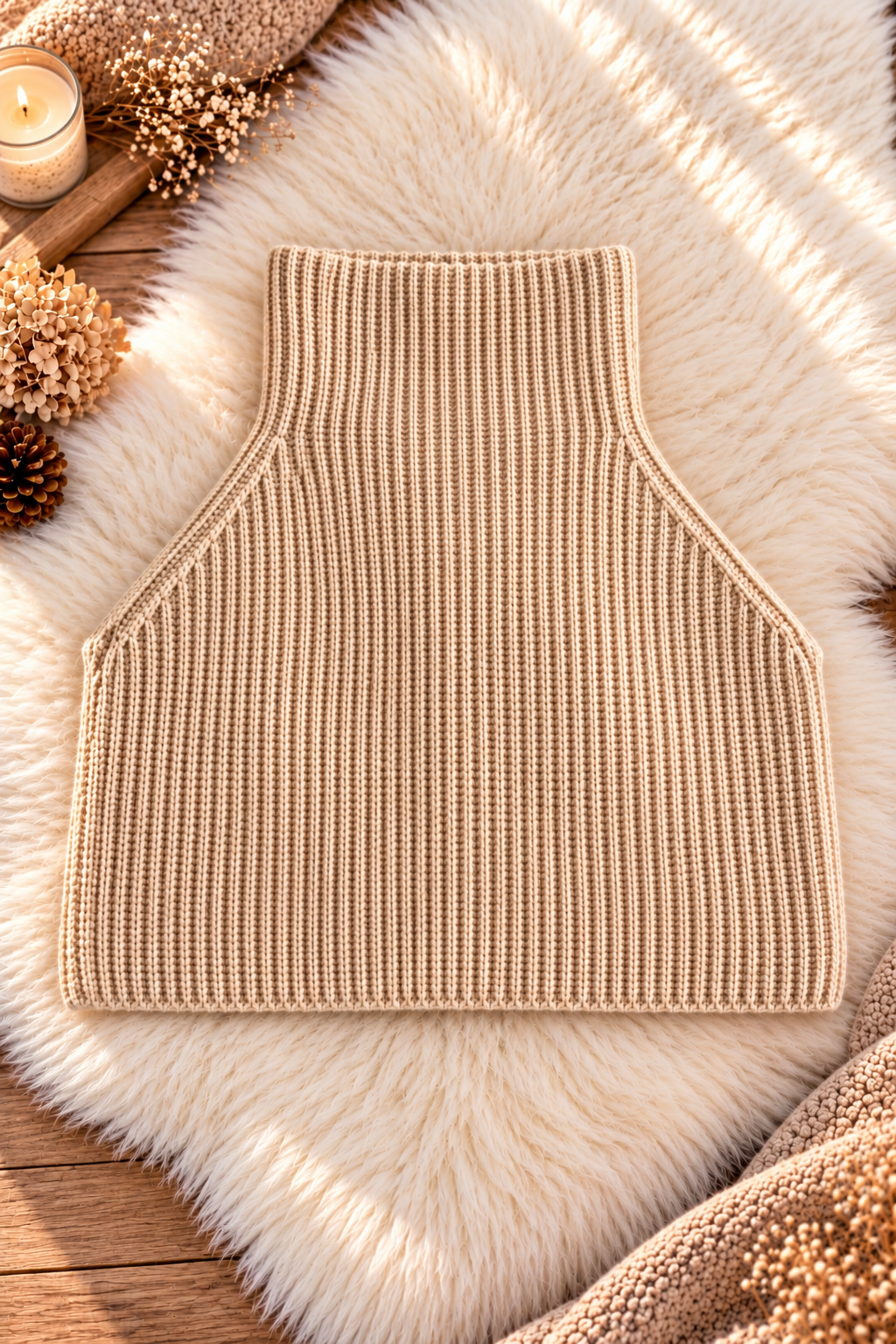 Cozy Turtleneck Layer - beige