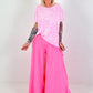 T-shirt Leo - white-pink