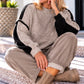 Two Colors Sweater - black-taupe