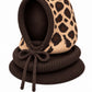 Strick Balaclava - mokka-leo-mehrfarbig