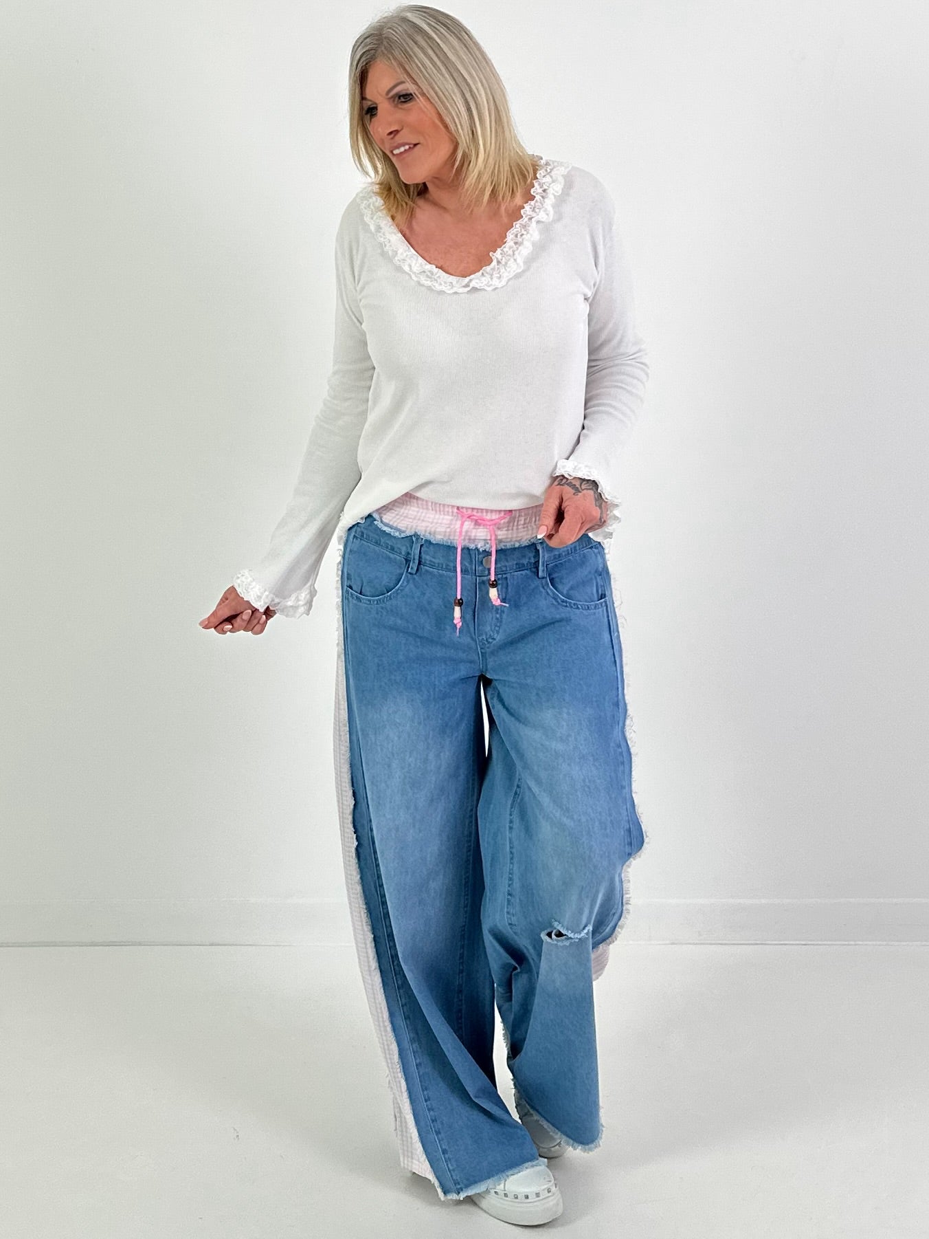 Shirtmodel "Soft Romance Rib" - wit