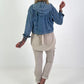 Hooded denim jacket