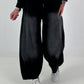 Lässige Sweat Ballonhose im Used-Look - schwarz