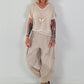 Fine knit shirt Sun with lurex - beige