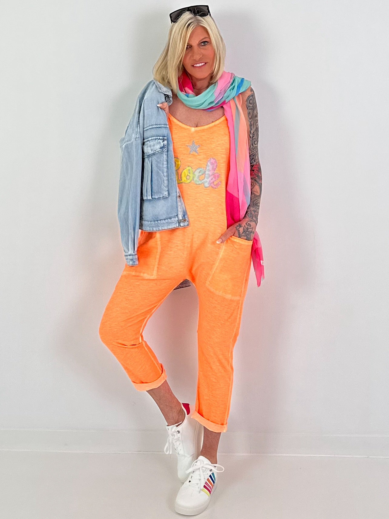 Jumpsuit Skirt - neon orange