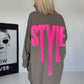 Oversized Shirt Style - taupe