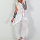 Linen two-piece set - white